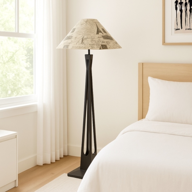 Lampadaire contemporain revisité