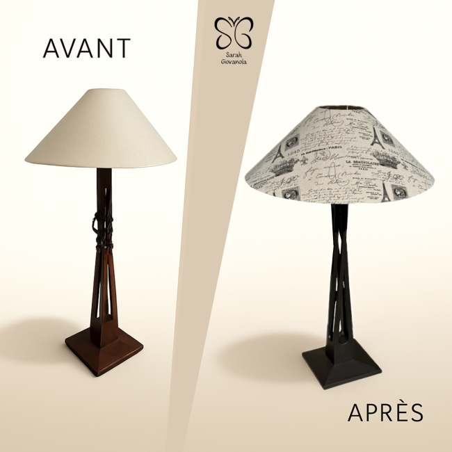 Lampadaire contemporain relooké