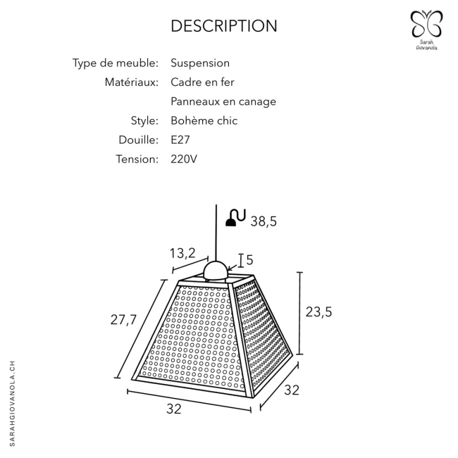 Suspension vintage repensée